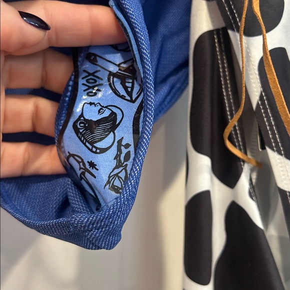 Dolls Kill Jessie Toy Cowgirl Story chaps & hat costume women’s xl nwot - Picture 7 of 8